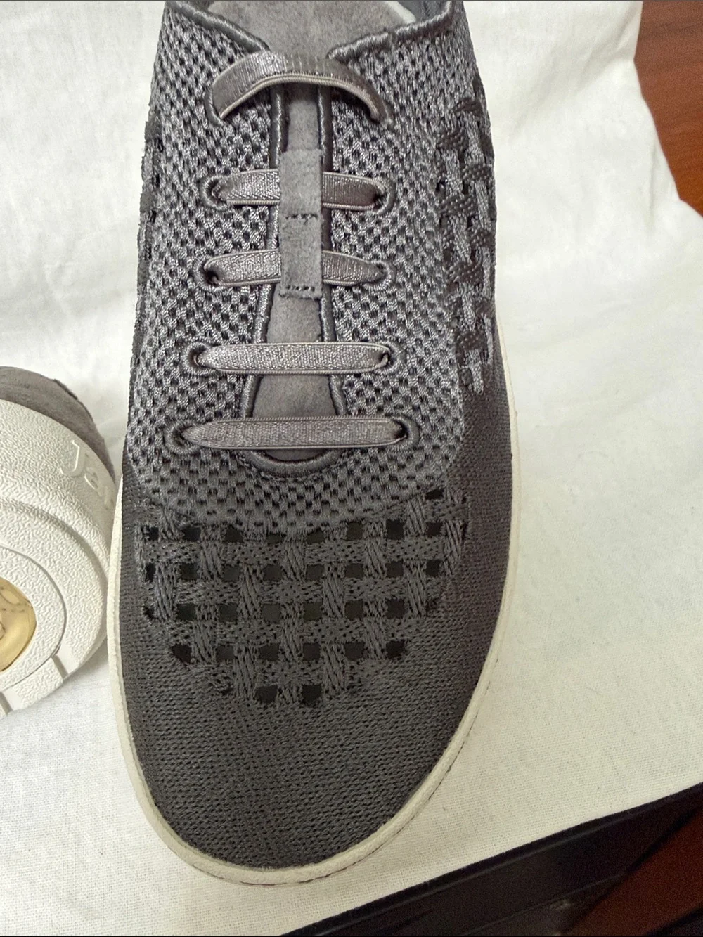 Jambu Women's Charcoal Knit Slip-On Sneakers